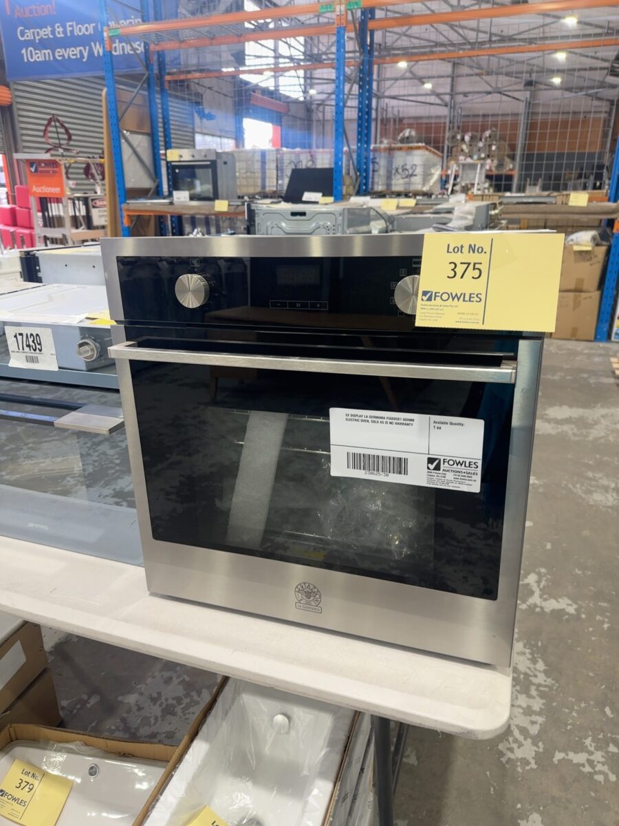 EX DISPLAY LA GERMANIA F668D9X1 600MM ELECTRIC OVEN, SOLD AS IS NO WARRANTY