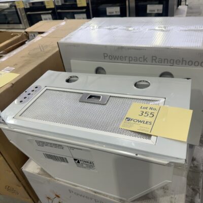 NEW ROBINHOOD RPB3CL6SS 600MM UNDER CABINET RANGEHOOD, WITH STAINLESS STEEL OR OPTIONAL WHITE FASCIA, SOLD AS IS NO WARRANTY