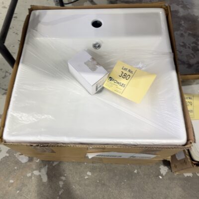 EX SHOWROOM DISPLAY -SQUARE VANITY BOWL SOLD AS IS