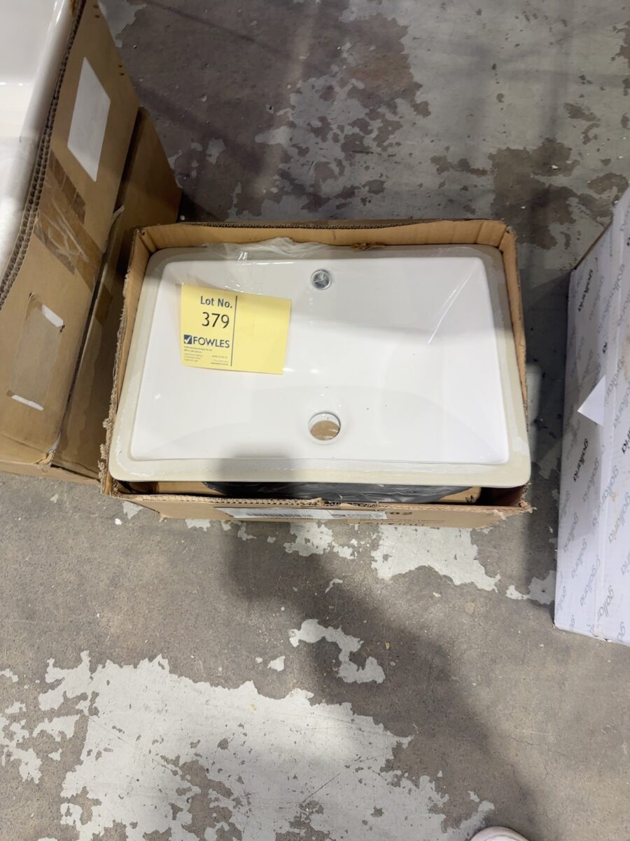 EX SHOWROOM DISPLAY -UNDERMOUNT VANITY BOWL SOLD AS IS