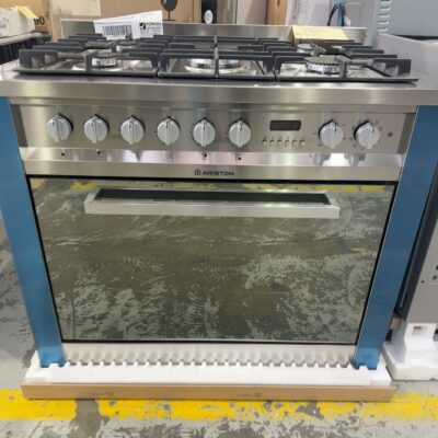 EX DISPLAY, ARISTON CP059MDX DUAL FUEL 900MM FREESTANDING OVEN SOLD AS IS NO WARRANTY