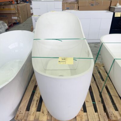 EX SHOWROOM DISPLAY, FIENZA LA VIDA STONE BATH 1690MM RRP99 SOLD AS IS NO WARRANTY