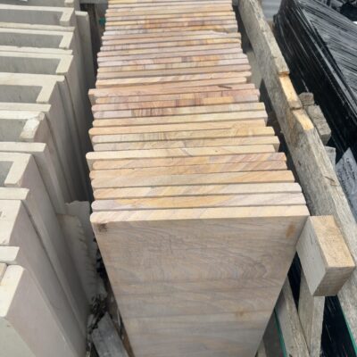 PALLET OF RAINBOW SANDSTONE BULLNOSE PAVERS 600 X 300 X 20MMM QTY36