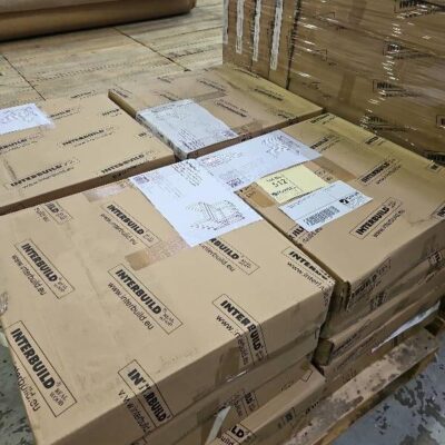 PALLET OF HOLGER 3 STEP STOOL 672674 ESPRESSO, QTY 20
