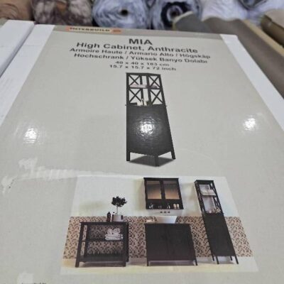 PALLET OF MIA ANTHRACITE TALL BATHROOM CABINET 672322 QTY 10