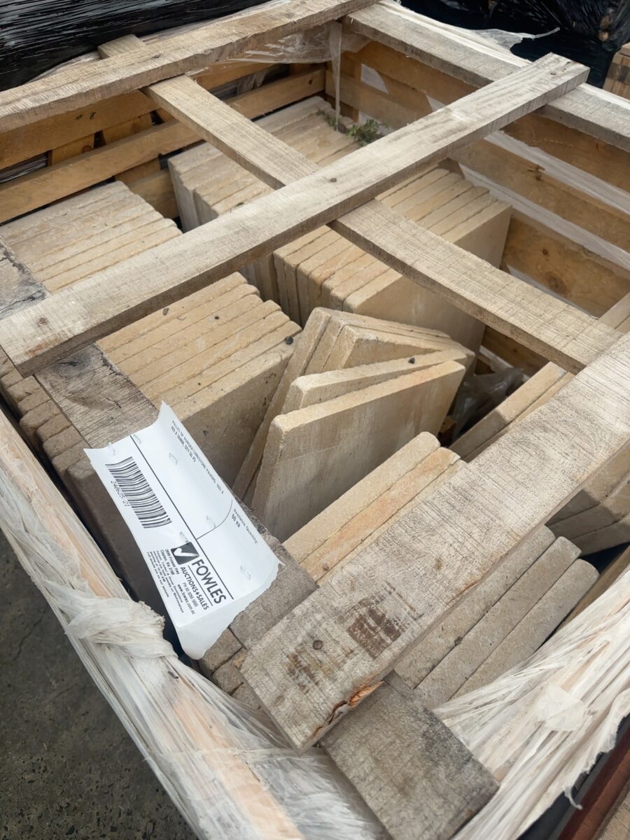 PALLET OF AURORA LIMESTONE PAVERS  600 X 400 X 30MM, QTY 60 #5