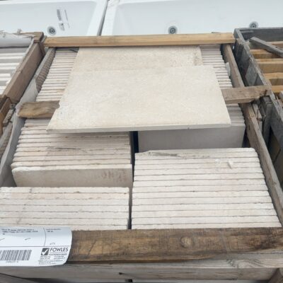 PALLET OF SAVANA LIMESTONE BRUSH & TUMBLE PAVERS, 600 X 400 X 20MM, 100PCS #4