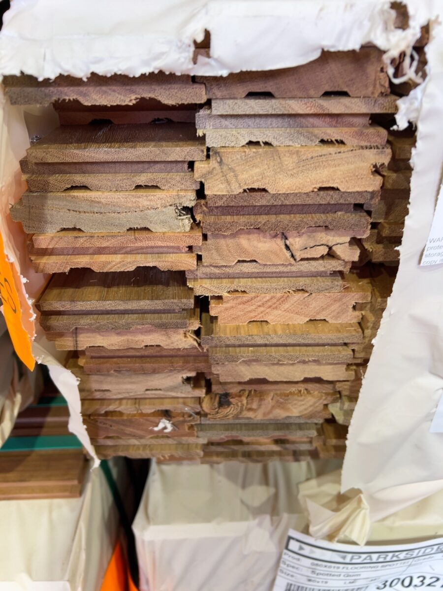 80X19 FEATURE GRADE SPOTTED GUM FLOORING