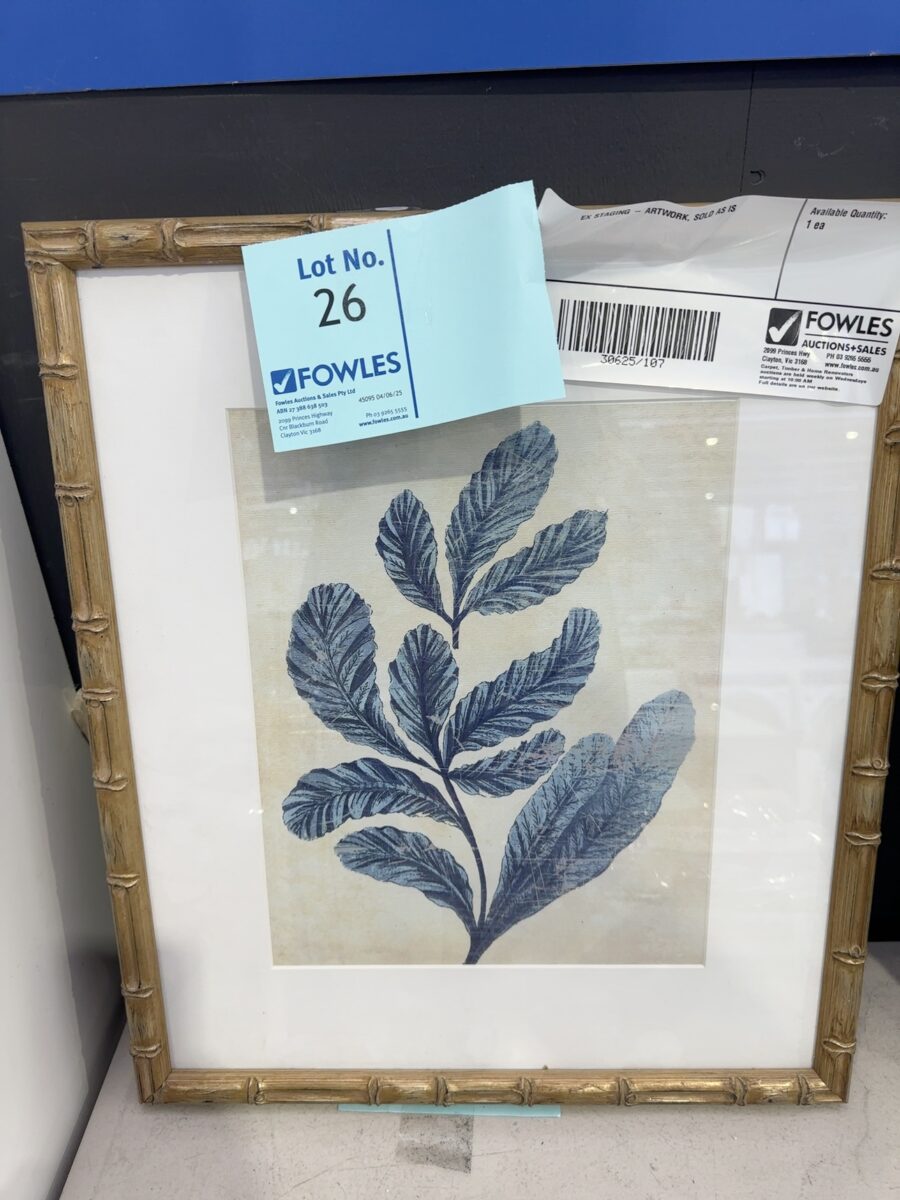 EX STAGING - ARTWORK, SOLD AS IS