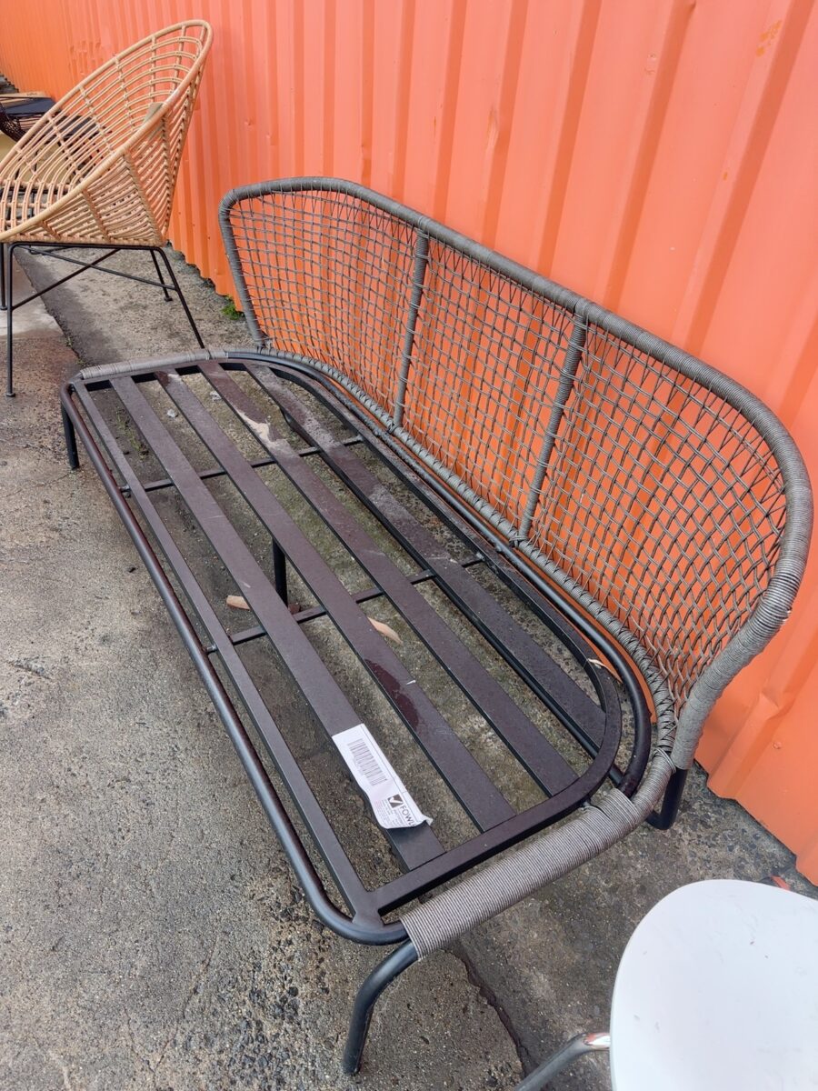 EX HIRE OUTDOOR COUCH FRAME ONLY SOLD AS IS