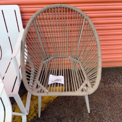 EX HIRE OUTDOOR CHAIR, SOLD AS IS