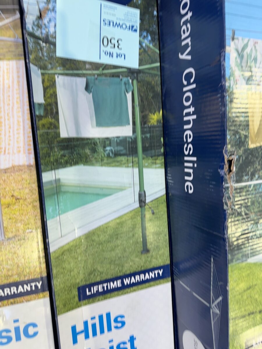 NEW HILLS ROTARY 7 LINE COTTAGE GREEN CLOTHESLINE RRP$388, 80150777