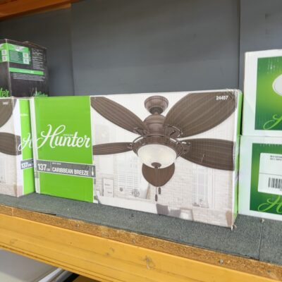 NEW CARRIBEAN BREEZE CEILING FAN WITH LIGHT, 24457 RRP99