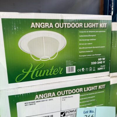 NEW OUTDOOR ANGRA LIGHT KIT, WHITE, 50911 RRP9