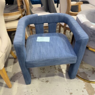 EX STAGING - BLUE CHAIR SOLD AS IS