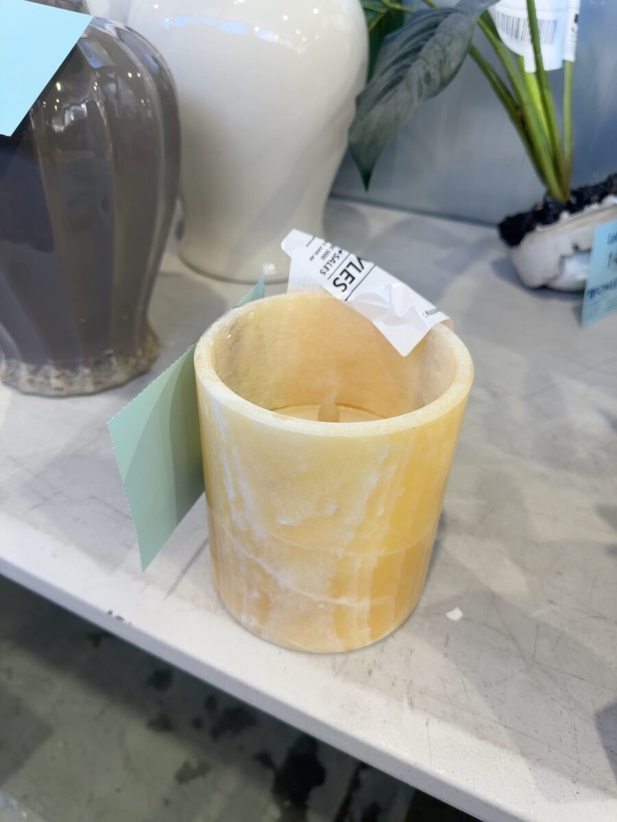 EX STAGING - LARGE ELECTRIC CANDLE, SOLD AS IS
