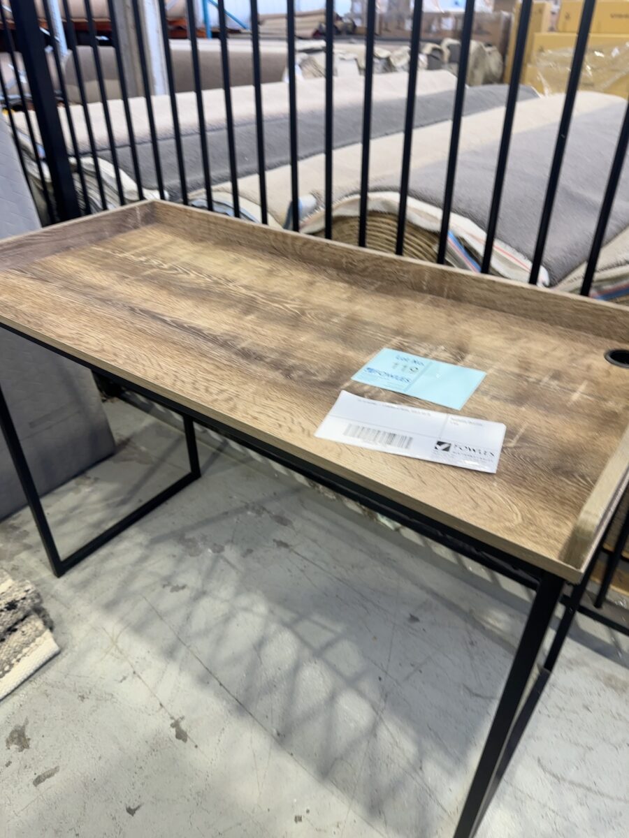 EX STAGING - LAMINATE DESK, SOLD AS IS