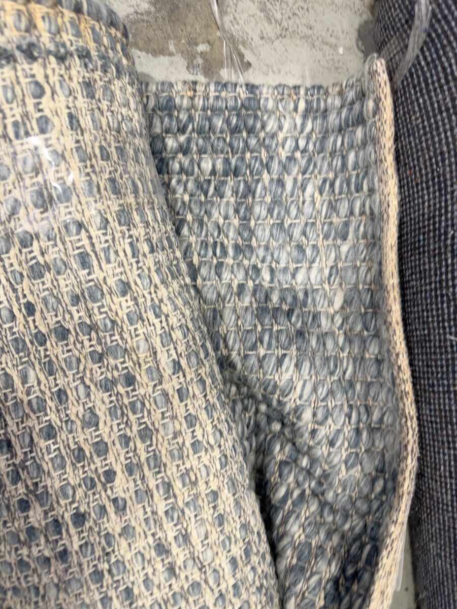 EX STAGING - WOOL RUG, SOLD AS IS