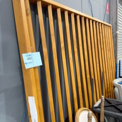 EX DISPLAY LARGE TIMBER SHOP DISPLAY FRAME APPROX 2100MM X 2100MM SOLD AS IS