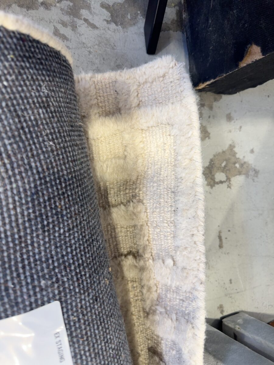 EX STAGING - WOOL RUG, SOLD AS IS