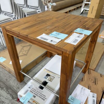 NEW CHICAGO ACACIA TIMBER BAR TABLE, GOLDEN TEAK, 90X9095CM, 671493