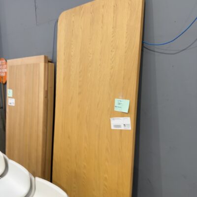 EX DISPLAY ASTON 2500MM CURVED AMERICAN OAK TABLE TOP ONLY, NO LEGS, SOLD AS IS
