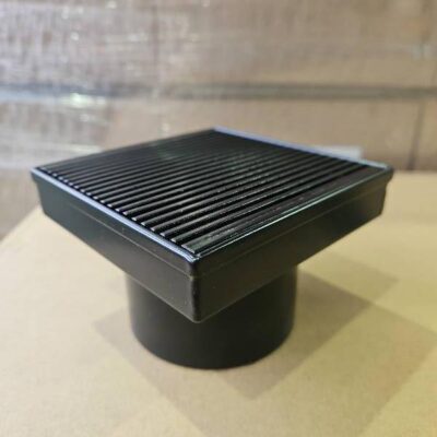 NEW SQUARE FLOOR WASTE 103X103MM BLACK, SQ100AR-BLACK