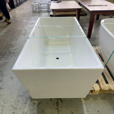EX DISPLAY FREESTANDING BATH SOLD AS IS SOME MARKS-DECINA SURREY 1700MM RRP80