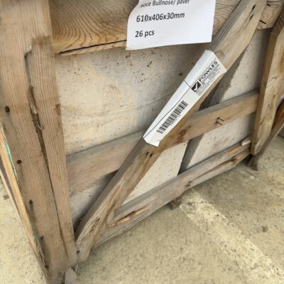 PALLET OF TRAVERTINE BULLNOSE 610 X 406 X 30 26PCS/94PCS #4