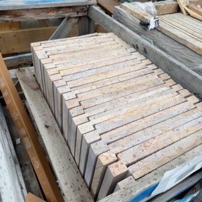 PALLET OF SANDSTONE EDGING 49 PCS, 600 X 300 X 20 #9