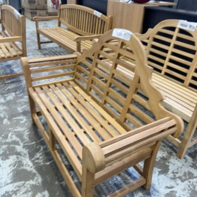 NEW GRAND CAMEN 1200MM PLANTATION TEAK GARDEN BENCH RRP5