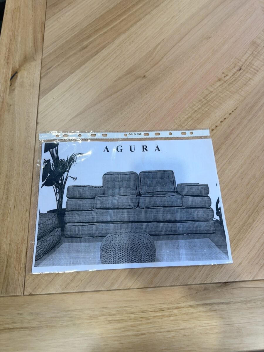NEW AGURA MODULAR SEATING, 10 PIECE MODLAR GREY & WHITE RRP$1499