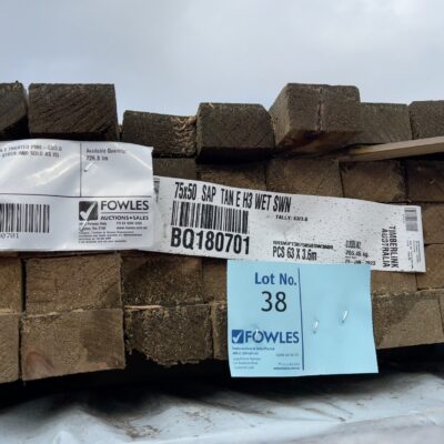 75X50 SAWN H3 TAN E TREATED PINE-63/3.6 (THIS PACK IS AGED STOCK AND SOLD AS IS)