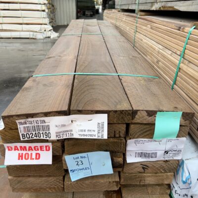 200X50 SAWN TAN E TREATED PINE SLEEPERS-27/3.0 (THIS PACK IS AGED STOCK AND SOLD AS IS)