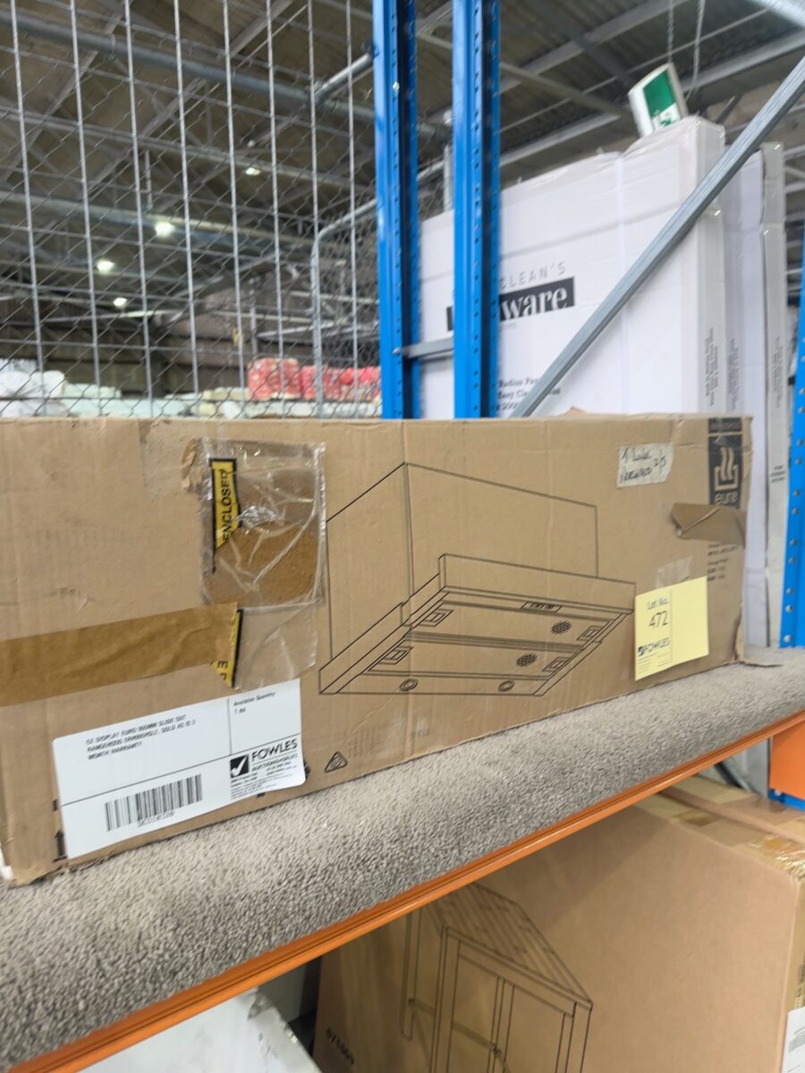EX DISPLAY EURO 900MM SLIDE OUT RANGEHOOD ERH900HSL2, SOLD AS IS 3 MONTH WARRANTY