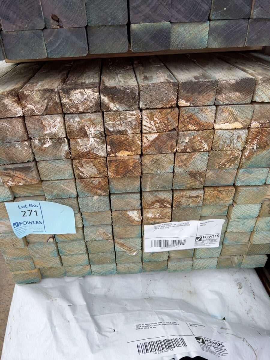 70X45 T2 BLUE MGP10 PINE-110/3.6 (THIS PACK IS AGED STOCK AND CONTAINS MOULD AND IS SOLD AS IS)