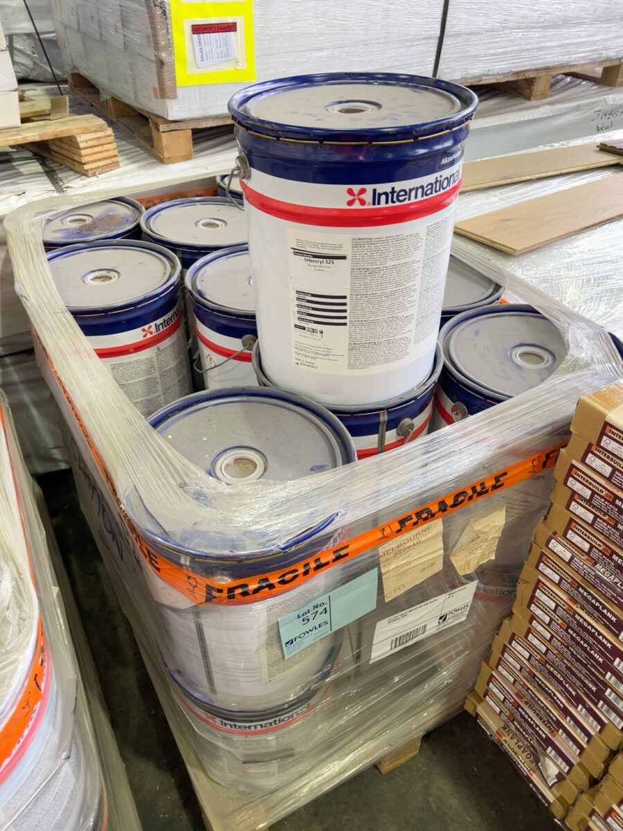 20 LITRE TINS OF MONASH RED GUM QZC39W INTERCRYL PAINT