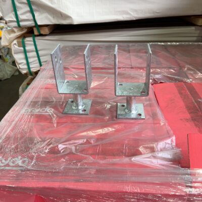 PALLET OF POST ANCHORS