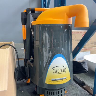 NEW ZACVAC AERO PACK 35 HIGH PERFORMANCE BACKPACK VACUUM, 1000WATT MOTOR, NO WARRANTY