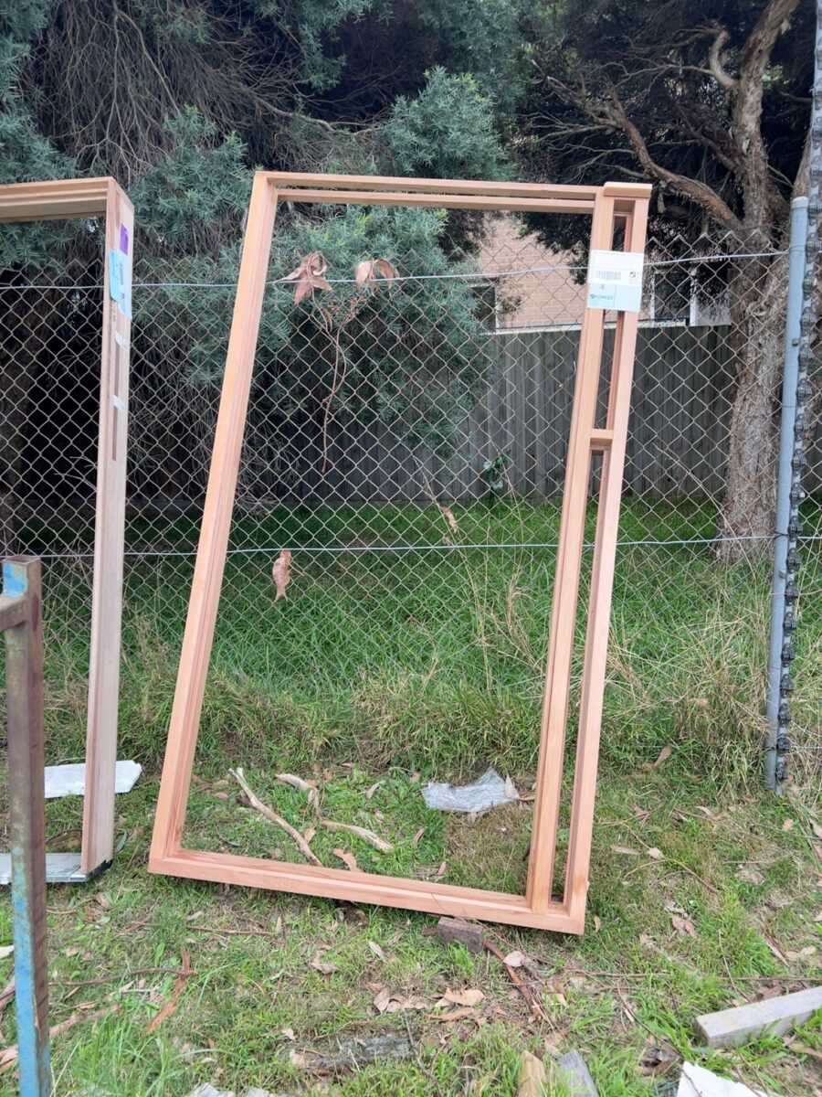 2120X1200 UNGLAZED CEDAR ENTRY FRAME