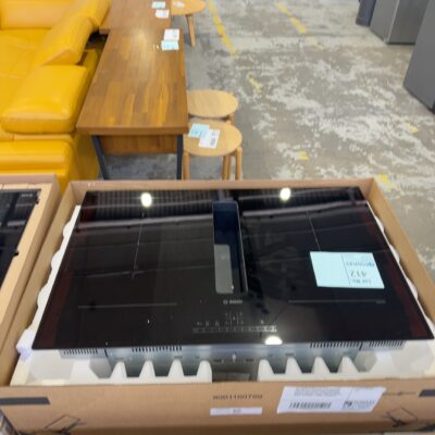 NEW BOSCH PVQ811F15E 80CM INDUCTION COOKTOP WITH DOWNDRAFT INTEGRATED VENTILATION SYSTEM, 4 INDUCTION ZONES, INTUITIVE CONTROL PANEL, NINE FAN POWER LEVELS, RRP99 12 MONTH WARRANTY