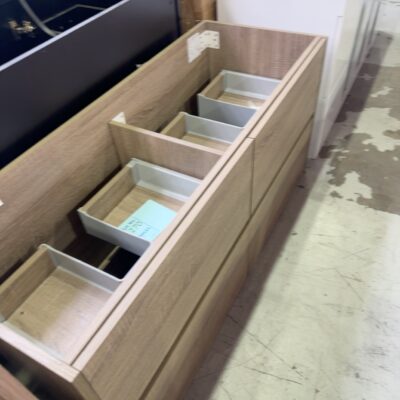 NEW PACIFICA 1200MM WALL HUNG VANITY NO TOP SOLD AS IS