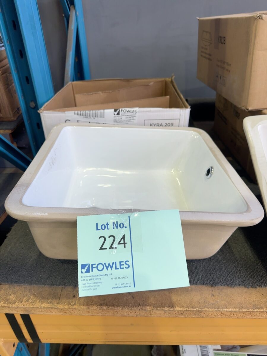 NEW SIEMA UNDERMOUNT VANITY BOWL SOLD AS IS NO WARRANTY