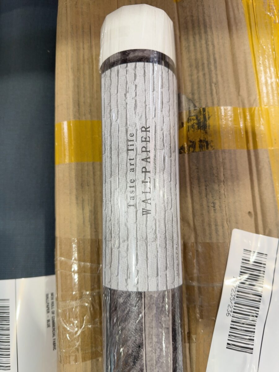 BOX OF COMMERCIAL WALL PAPER SOLD AS IS