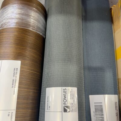 NEW ROLL OF COMMERCIAL FABRIC WALLPAPER - GREY