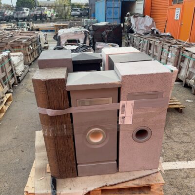 PALLET OF LETTERBOXES SOLD AS IS SOME CHIPPED