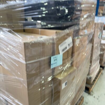PALLET OF ASSORTED BATHWARE ACCESSORIES INCLUDING BOTTLE TRAPS, SHOWER RAIN HEADS, SPOUTS, SHOWER RAILS, KITCHEN TAPS - MATTE WHITE STOCK