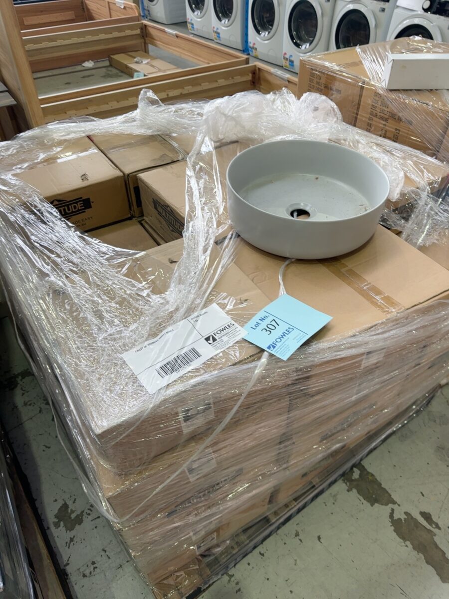 PALLET OF ASSORTED VANITY BOWLS