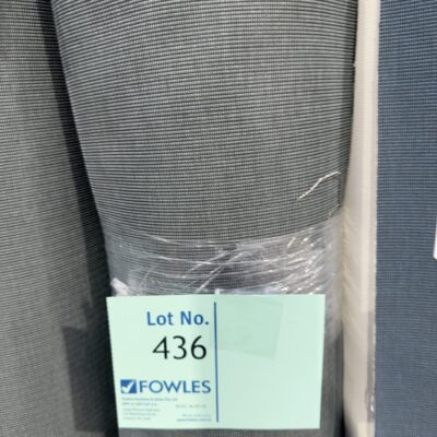 ROLL OF COMMERCIAL FABRIC WALLPAPER SOLD AS IS - GREY