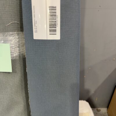 ROLL OF COMMERCIAL FABRIC WALLPAPER SOLD AS IS - BLUE